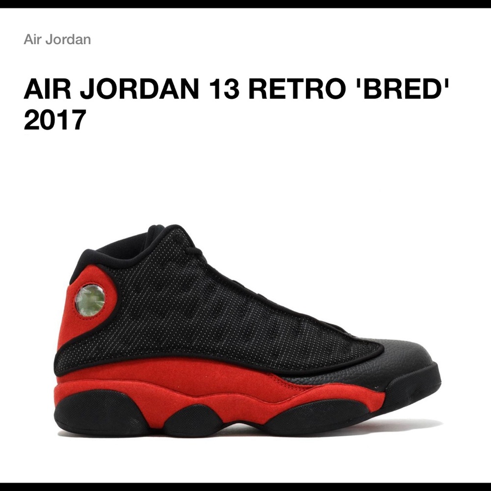 AIR JORDAN 13 RETRO 'BRED' 2017